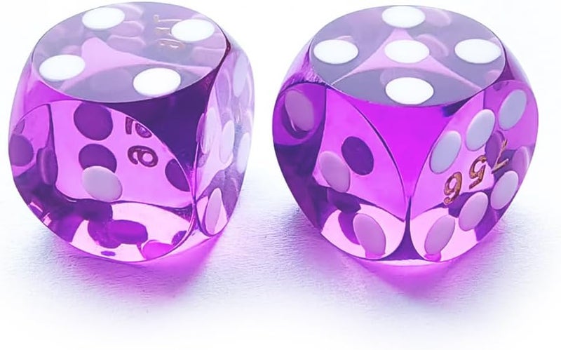 Bescon Professional Small Precision Dice 12.7mm (1/2 inch) with Random Serial Number, Mini Precision Cut Dice 12.7MM Gem Purple - Image 2